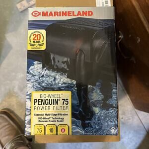 NIB Marineland Penguin 75 Bio-Wheel Power Filter PF0075B‎ Removes Toxins Faster